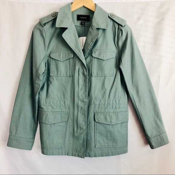 Sage Cotton Utility Jacket - Picture 4 of 12
